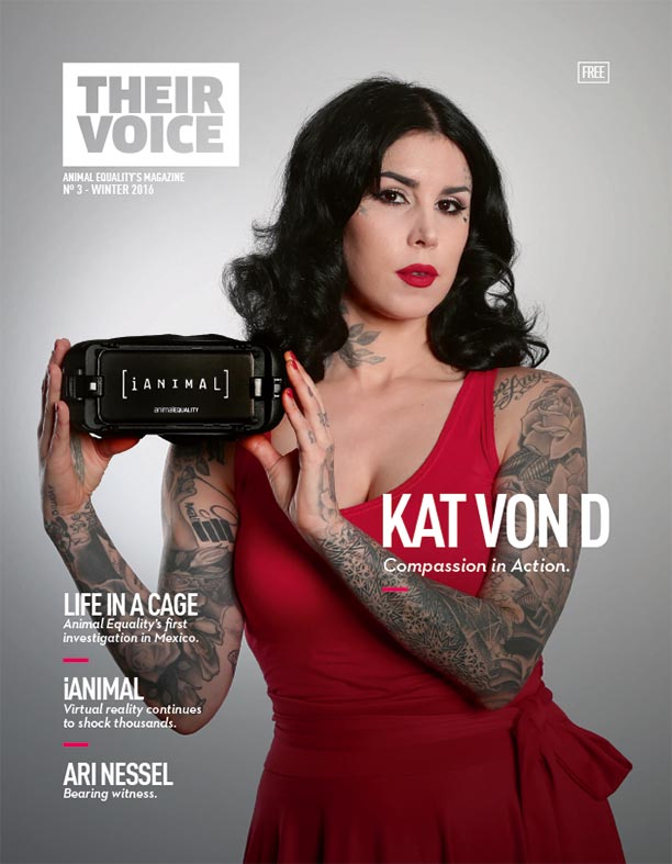 Cover of Their Voice - Animal Equality's Magazine number 3