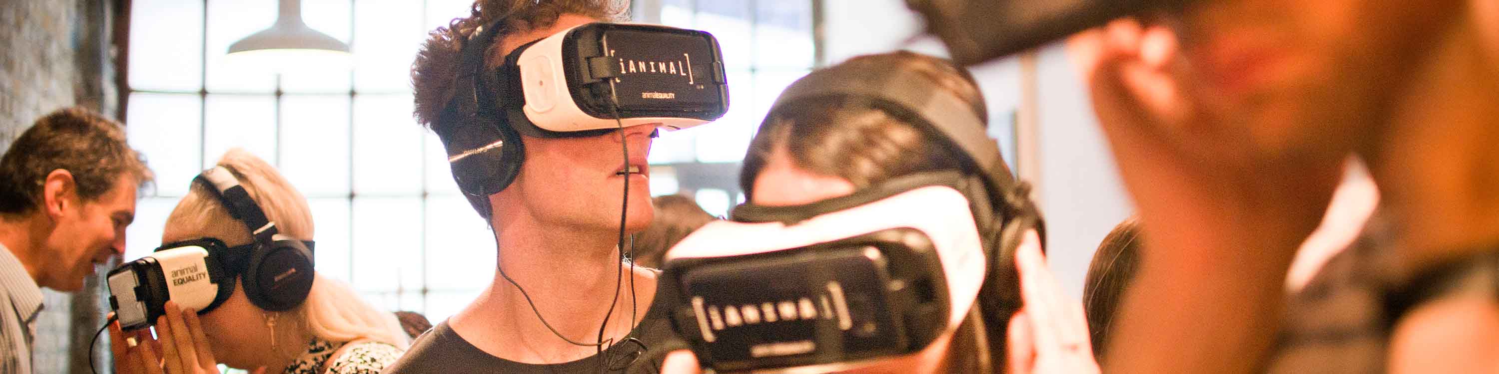 Event with iAnimal virtual reality headsets