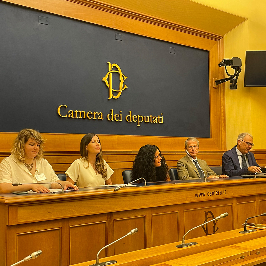 Animal Equality at the Italian Senate when it banned the killing of male chicks