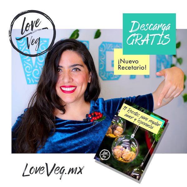 Post to promote one of Love Veg’s free recipe books for the holidays