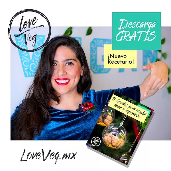 Post to promote one of the Love Veg’s free recipe book for the holidays