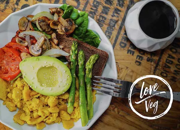 Vegan breakfast by Love Veg