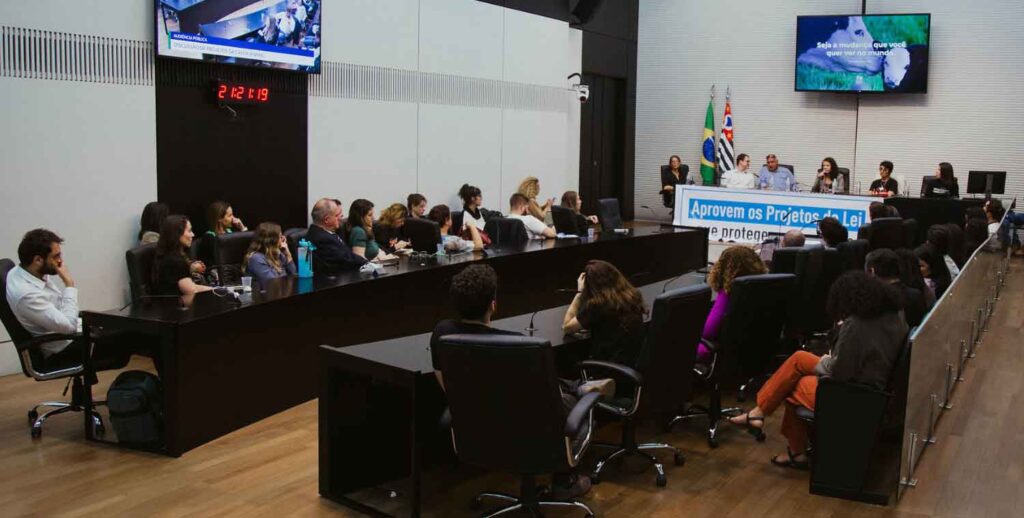 Animal Equality Brazil held a public hearing at the São Paulo State Assembly