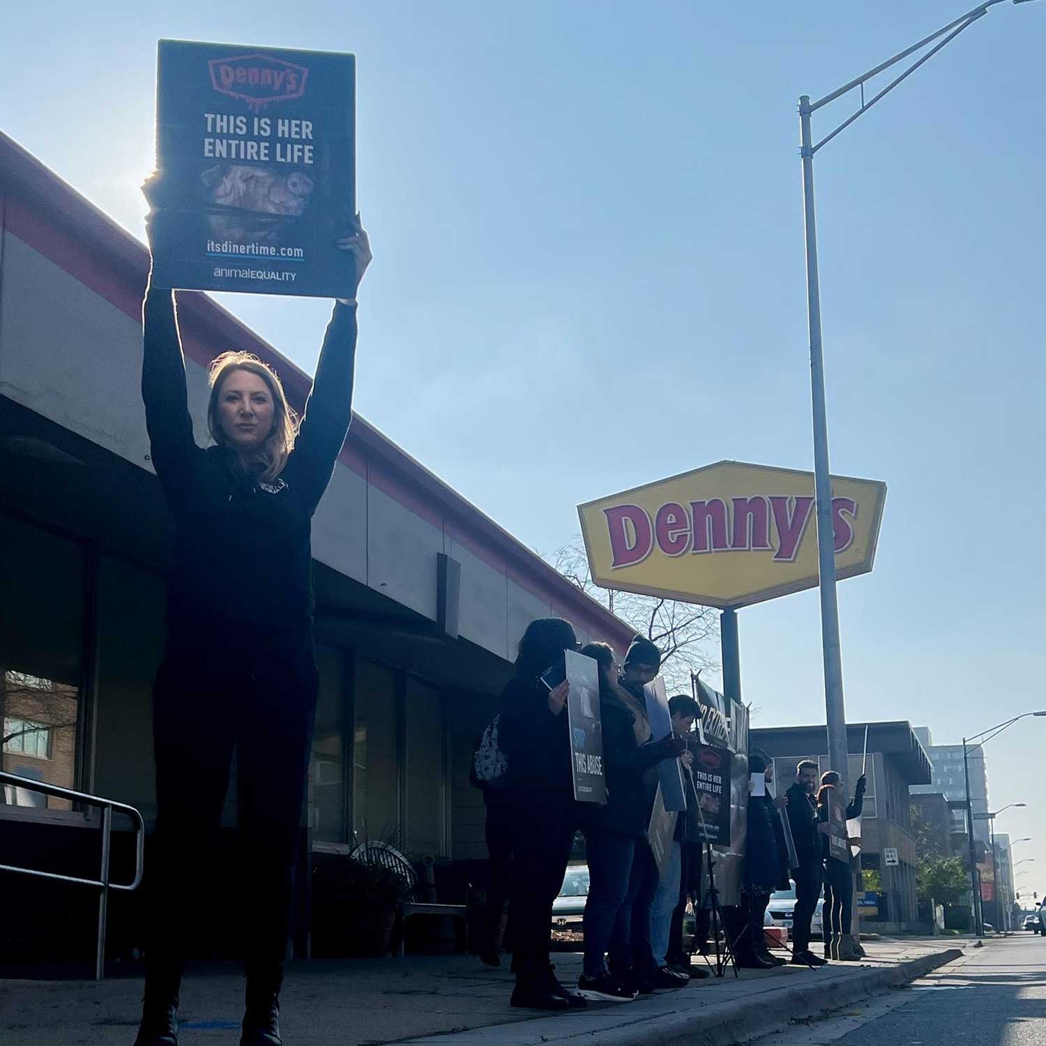 Dennys Protest in Chicago November