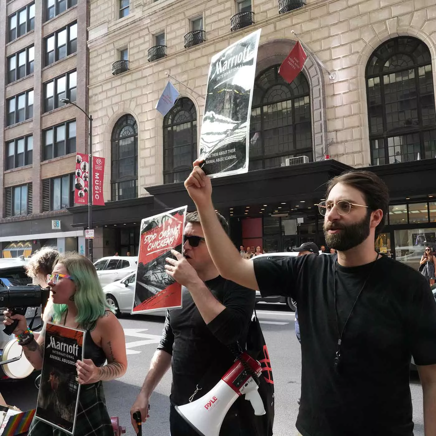 Chicago Marriott protest