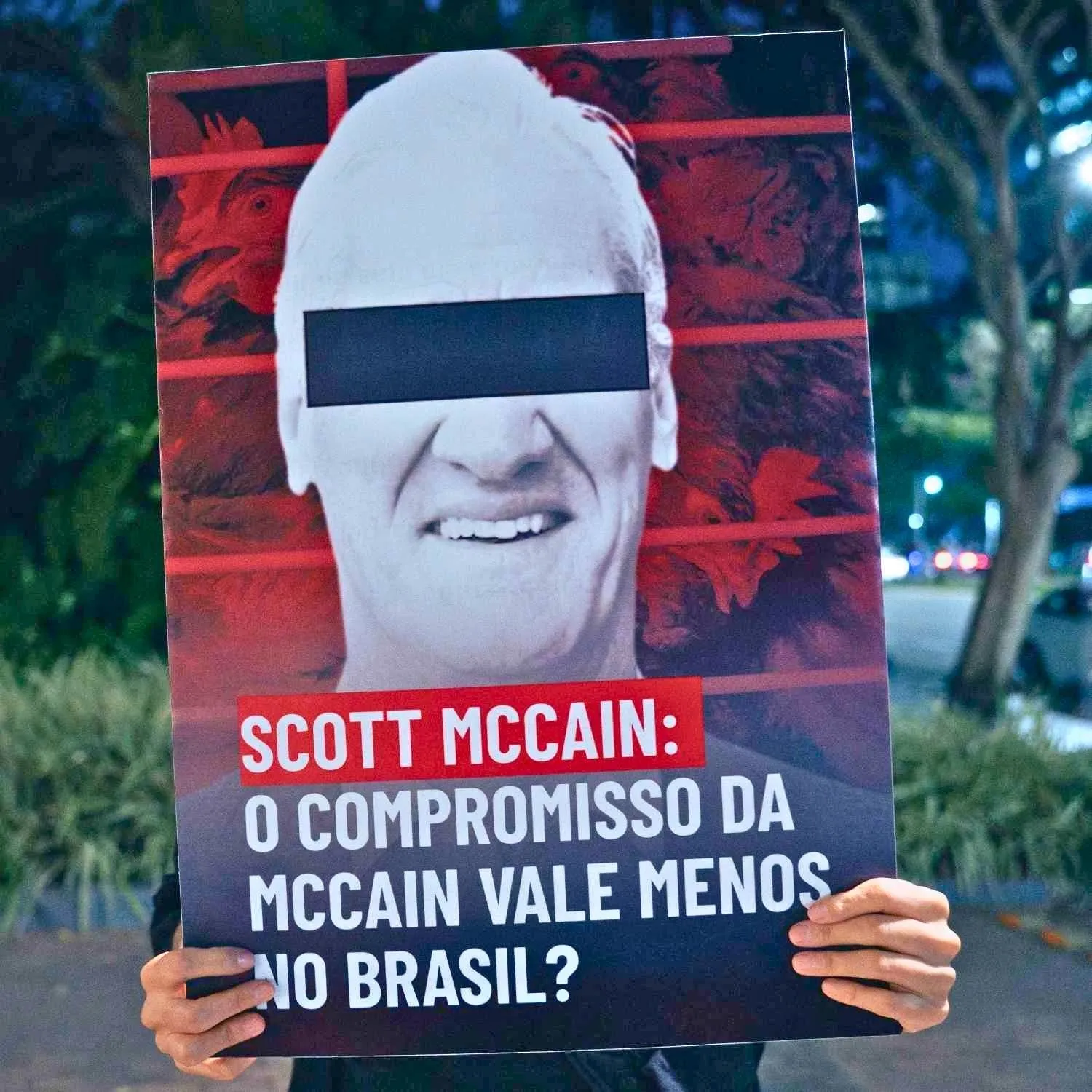 Daily protests in Brazil target McCain Foods over broken cage-free promise