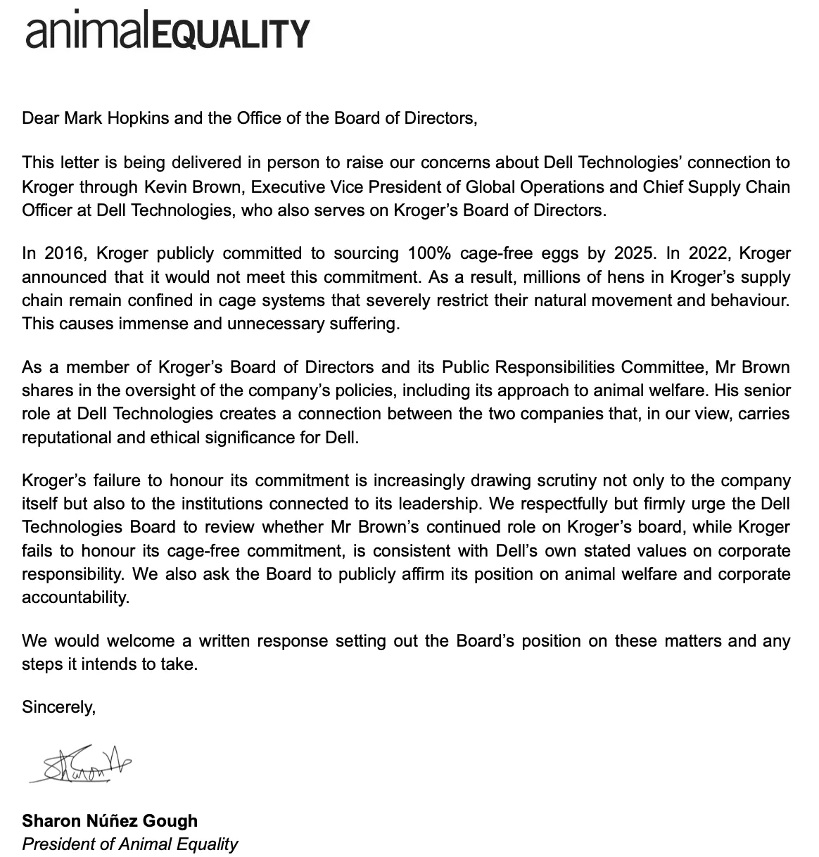 Read the letter Dell refused to receive 3